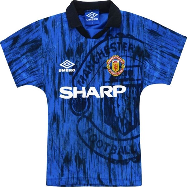 Camiseta Manchester United Segunda equipación Retro 1992/93 Azul Marino